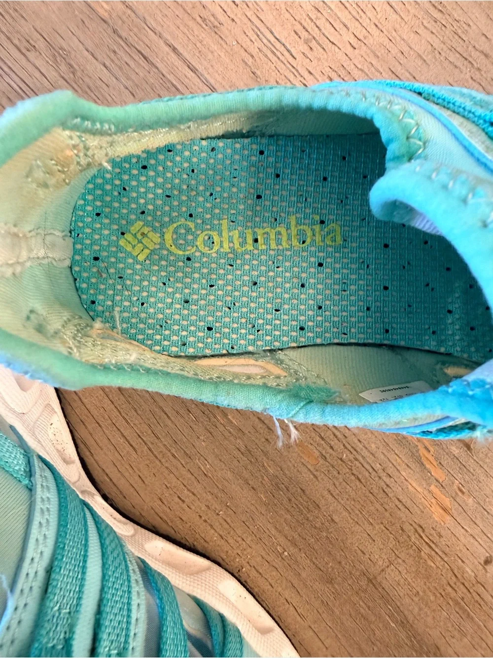 Columbia Kids Aqua/Turquoise Slip-On Water Sneakers